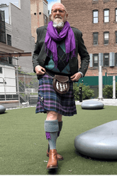 Scottish ceremonial kilt for formal events – Royal Stewart tartan